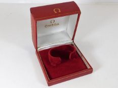 An Omega wristwatch box