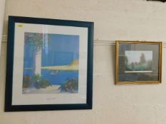 A framed John Miller limited edition print titled