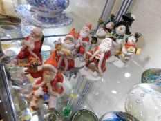 A quantity of Wade porcelain Christmas ornaments t