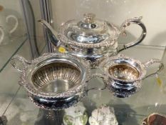A Victorian silver plated tea service