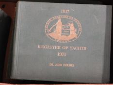 Four books relating to the register of yachts by D