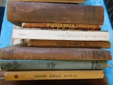 A small quantity of vintage books on motoring