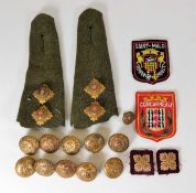 A small quantity of military badges