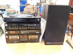 A vintage Fisher stereo system