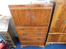 A modern cabinet with drawers