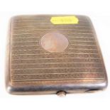 A silver cigarette case 108g