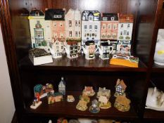 A quantity of Dutch style ceramic houses & similar