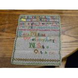 A late Victorian sampler - Edith Millard Westbury