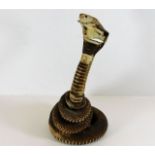 A taxidermy cobra, minor fault