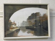 A watercolour titled Serenity by artist Brian Lanc