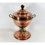 A copper & brass samovar