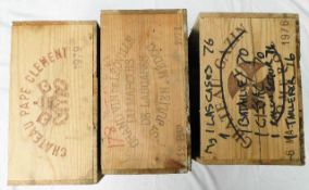 Three wine boxes