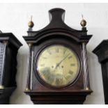A George III mahogany brass dial longcase clock by