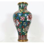 A small 19thC. Chinese cloisonne vase 3.75in tall