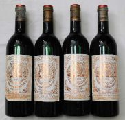 Four bottles of 1979 Chateau Pichon Longueville Pa
