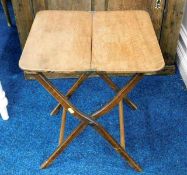 A small Regency period folding coaching table