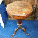 A Victorian sewing table