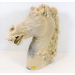 A stylised horse bust with living glaze 14in tall