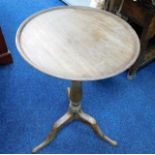 A 19thC. oak topped wine table