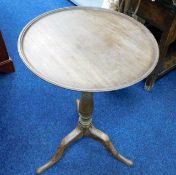 A 19thC. oak topped wine table