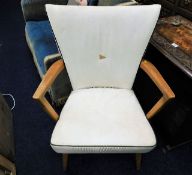 A mid 20thC. Howard Keith retro chair with origina