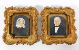 A 19thC. English school portrait miniature waterco