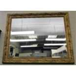 A large gilt framed Morris mirror