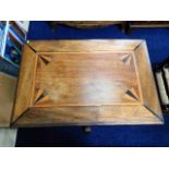 An antique inlaid occasional table L37.5in x W25in