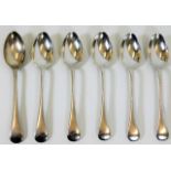 A set of six silver teaspoons Joseph Rodgers & Son