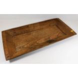 A 19thC. oak salting trough 26in wide x 12in deep