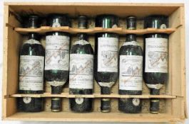 A case of six bottles of 1975 Chateau Cantermerle