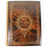 Book: A Book of Gems, wooden cover edited by S. C.