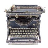 An early 20thC. Underwood No.5 typewriter