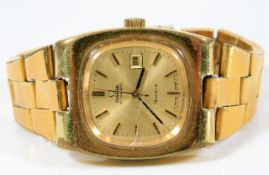 A ladies Omega Geneve wrist watch, runs when wound