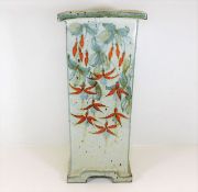 An Oriental style stoneware stickstand 20in tall 8