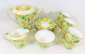 An Aynsley 15 piece tea set, pattern number B3907,