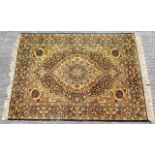 A Persian style rug 83in x 56in