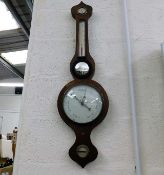 A 19thC. banjo barometer 37in high