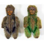 Two 1930's miniature Schuco monkey toys