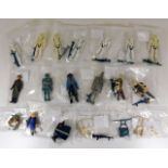 Fifteen 1980 Star Wars figures and seven bagged ac