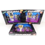 Three Justoys Bendems 4 Piece sets of Star Wars figurines 1993