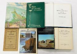 Seven Cornish related books inc The Birds of Cornwall and The Isles of Scilly by Roger Penhallurick