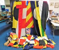 In excess of sixty maritime & similar flags