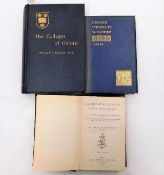 Three books including Colleges of Oxford, College of Oxford University History and The Idea of the U