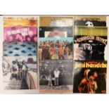 Twelve vinyl LP's including Rolling Stones Miss Yo