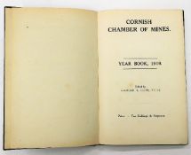 Book: Cornish Chamber of Mines Yearbook 1918 edited by Harold E Fern