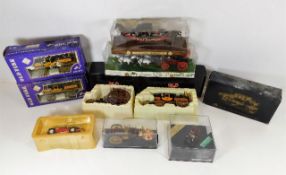 A quantity of boxed carriages including Brumm Old Fire models
