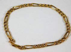 A 9ct gold bracelet 2g