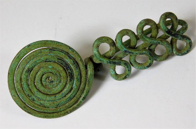 Celtic bronze brooch approx.2.75"