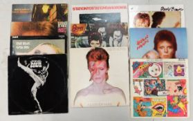 Ten David Bowie vinyl LP's